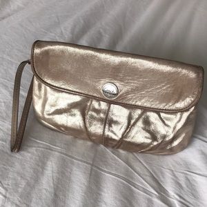 Coach Metallic Wristlet